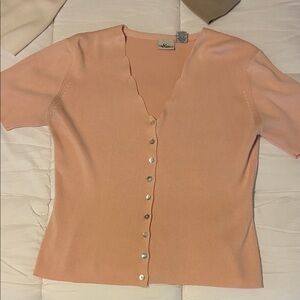 Hillard & Hanson Light Pink Knit Cardigan